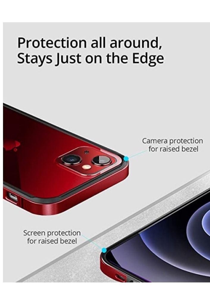 Y&D IPhone 12 Mini Case Anodized Aluminum Bumper Supports Mag-Safe Wireless Charging | Edge Armor Protective Minimal Designed for iPhone 13 Mini/12 (5.4-inch)  - Image 2