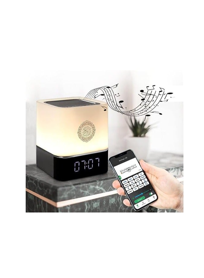 Equantu HOUMT Quran Speaker AZAN MP3 Player Touch Lamp Bluetooth Quran Speaker, Remote and APP Control Kids Night Light Speaker Eid Mubarak hajj Gift, Full Recitations Famous Imams and Quran Translation - Image 2