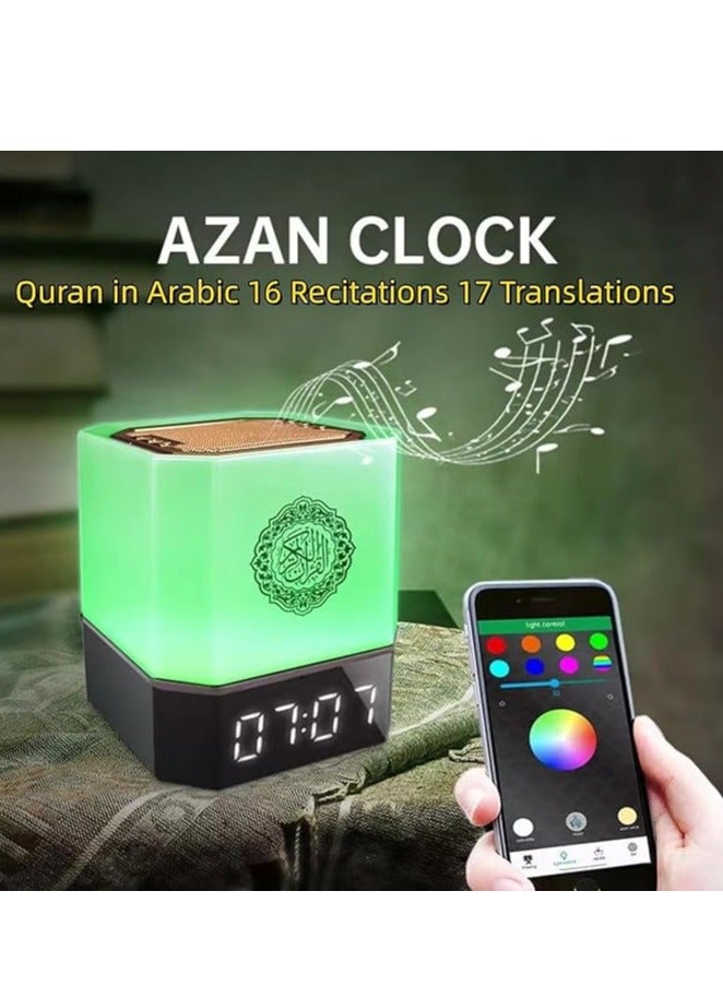 Equantu HOUMT Quran Speaker AZAN MP3 Player Touch Lamp Bluetooth Quran Speaker, Remote and APP Control Kids Night Light Speaker Eid Mubarak hajj Gift, Full Recitations Famous Imams and Quran Translation - Image 5