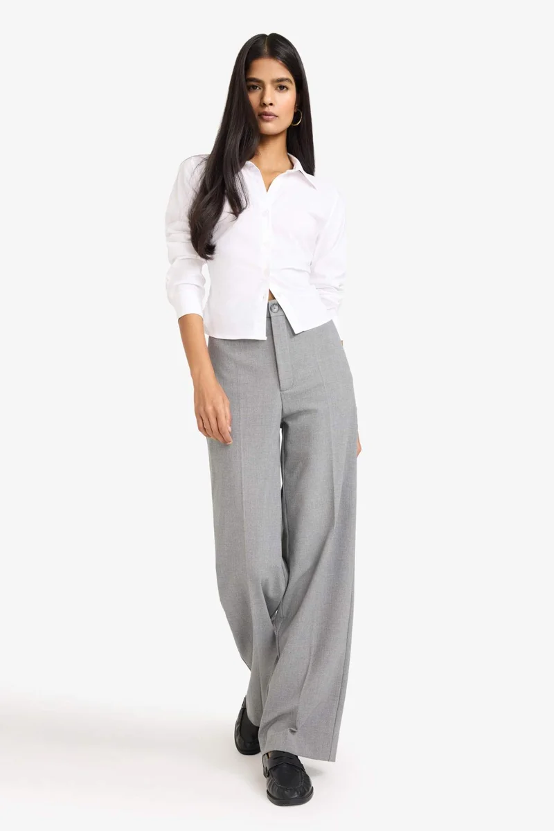 ديفاكتو Straight Fit Normal Waist Standard Length Trousers