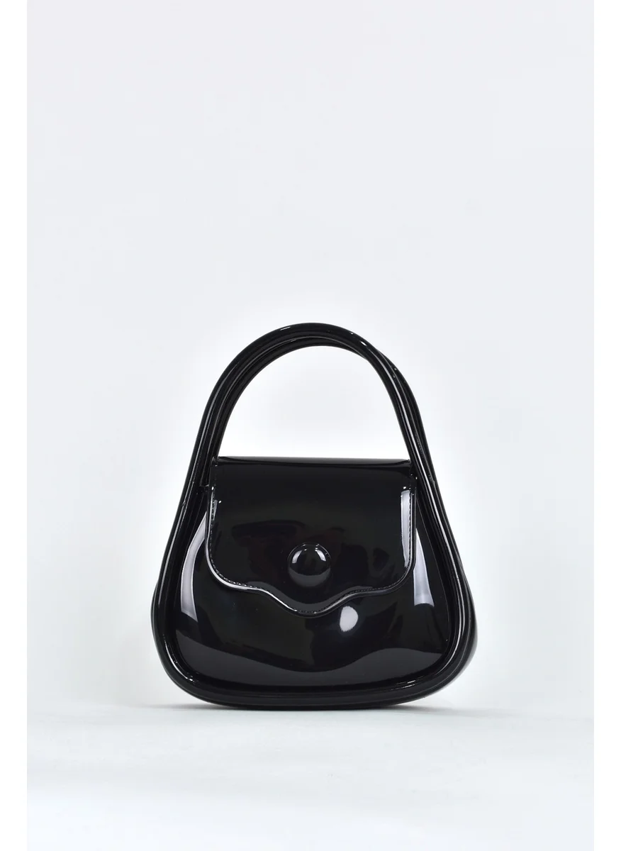 Elatae Women's Shoulder Strap Silicone Crossbody Bag Black 26660