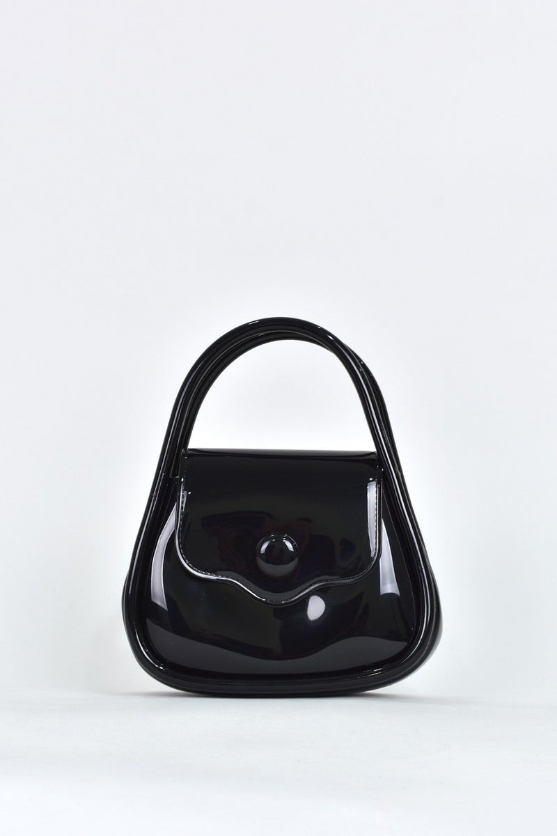 Elatae Women's Shoulder Strap Silicone Crossbody Bag Black 26660  - Image 1