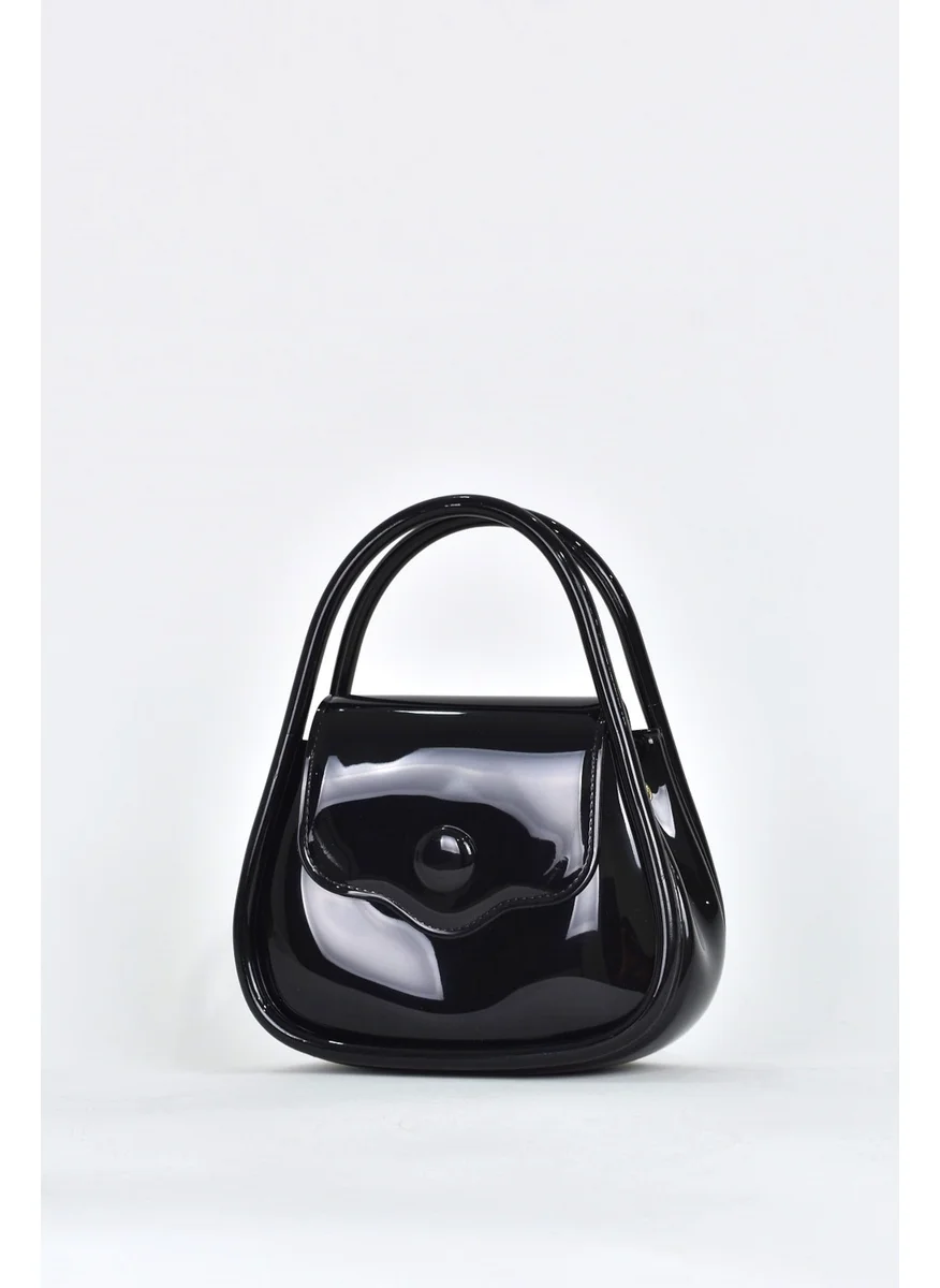Elatae Women's Shoulder Strap Silicone Crossbody Bag Black 26660