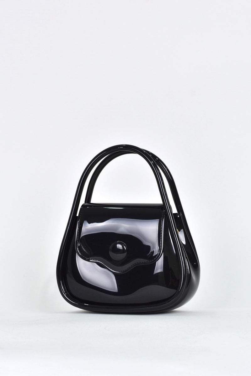Elatae Women's Shoulder Strap Silicone Crossbody Bag Black 26660  - Image 2
