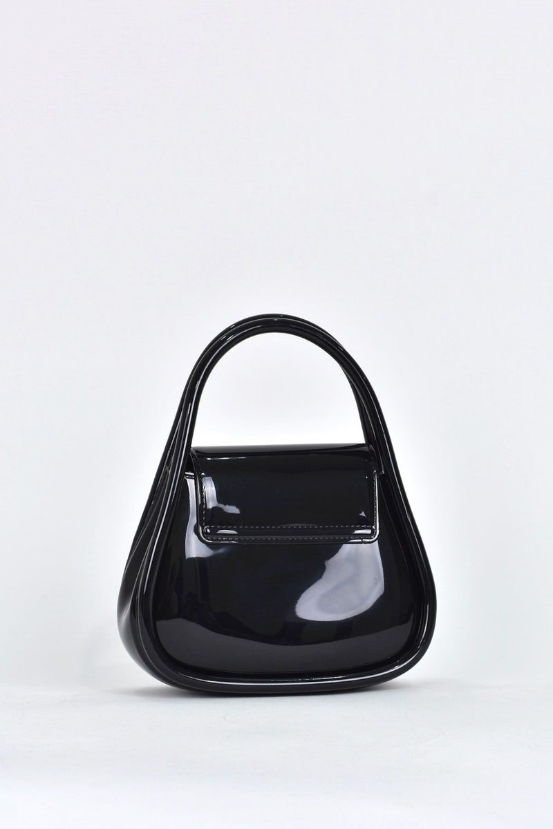 Elatae Women's Shoulder Strap Silicone Crossbody Bag Black 26660  - Image 4
