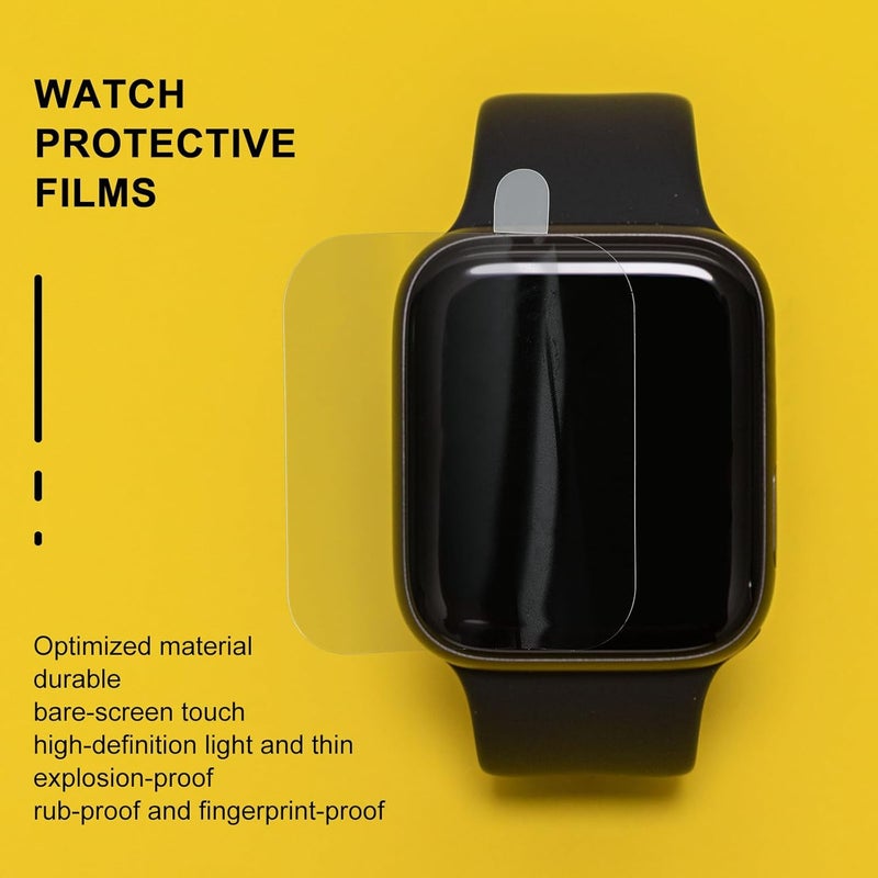 6 Pcs Smartwatch Series 7 45mm Full Coverage Soft Protective Screen Films Scratch Resistant Compatible with Series 6 - Image 4