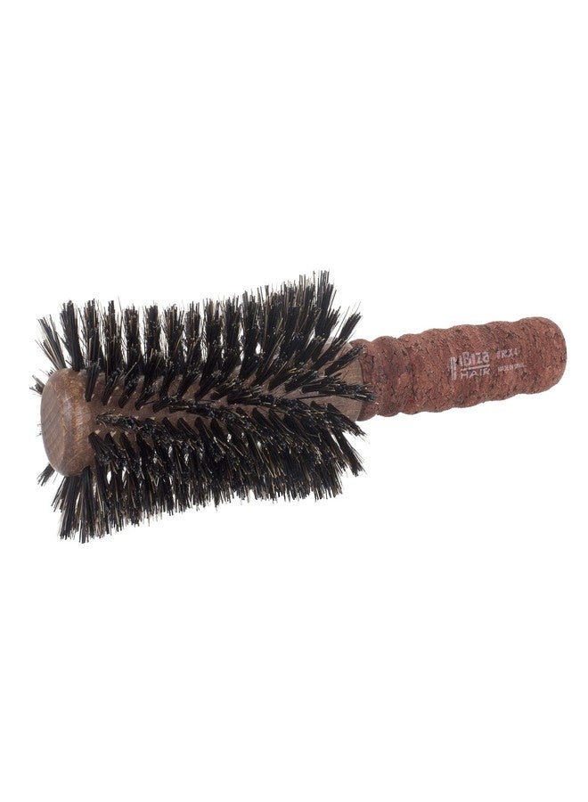 Ibiza Hair Boar Bristle Concave Barrel Brush (RLX4-65mm) | Reinforced Swirled Bristles with Cork Handle | Contours to the Head Shape to Create Shiny Hair | Ideal for All Hair Types | Heat Resistant - Image 3