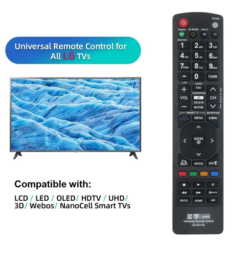 Nettech Universal Remote Control for LG Smart TVs. 1 Year Warranty. - Image 3