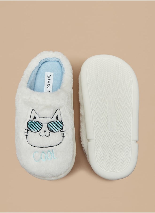 Le Confort Women's Cat Applique Bedroom Mules  - Image 5