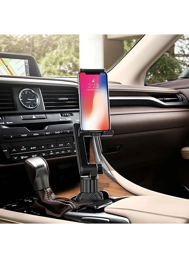 حامل الكمبيوتر المحمول الأسود 360 قابل للتعديل لحامل السيارة مع وسادة الهاتف وإمالة 270 درجة - Image 4
