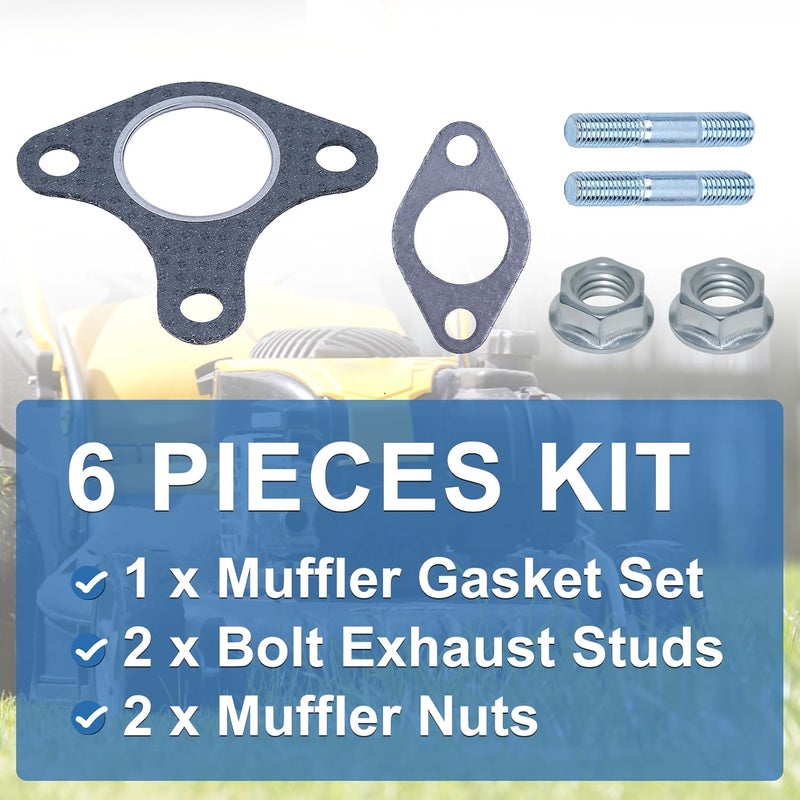 AUMEL 90047-ZE2-000 Muffler Exhaust Gasket Stud Bolt Kit for Hond GX390 GX340 GX270 GX240 13HP 11HP 9HP 8HP Lawn Mower - Image 3