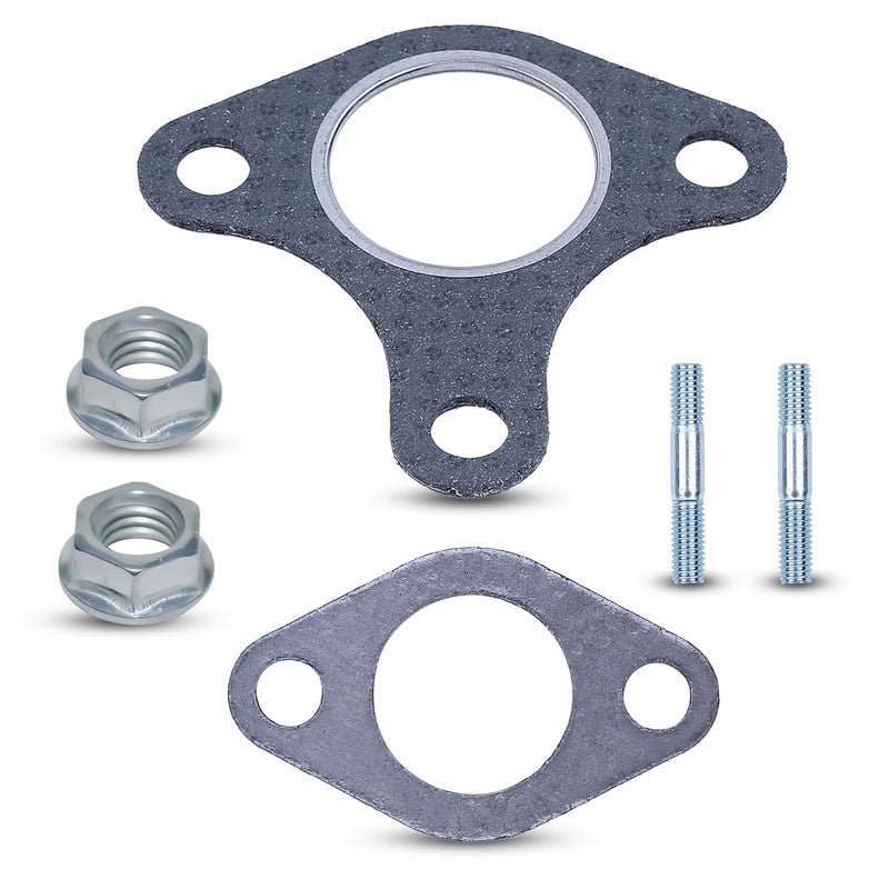 AUMEL 90047-ZE2-000 Muffler Exhaust Gasket Stud Bolt Kit for Hond GX390 GX340 GX270 GX240 13HP 11HP 9HP 8HP Lawn Mower - Image 1