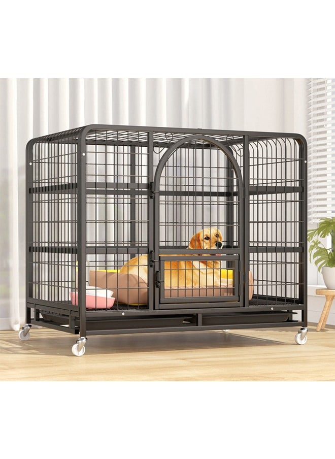 NKX Thickened Medium-Sized Pet House Metal Pet Cage with Wheels and Removable Tray  - Image 1