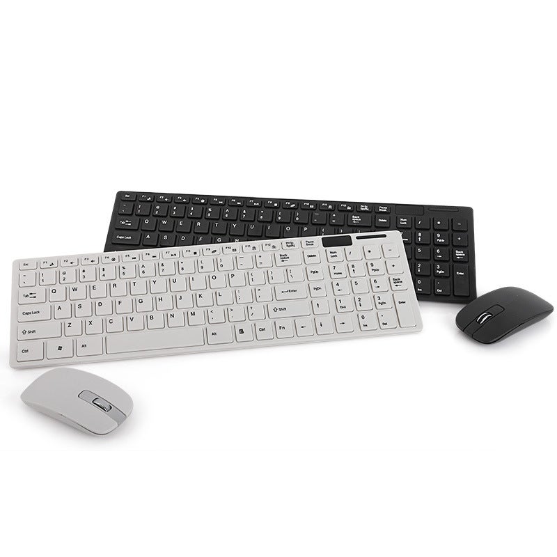 K-06 Chocolate Mute Wireless Keyboard Set 2.4G Office Wireless Keyboard Set white + film delivery - Image 4