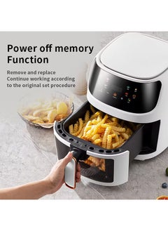 Arabest 8L Visual Air Fryer,Healthy Cooking,Intelligent Control Panel,2400W High Power,Cooking French Fries/Cakes,For Family Gatherings/Hotel Restaurants(Black)  - Image 2