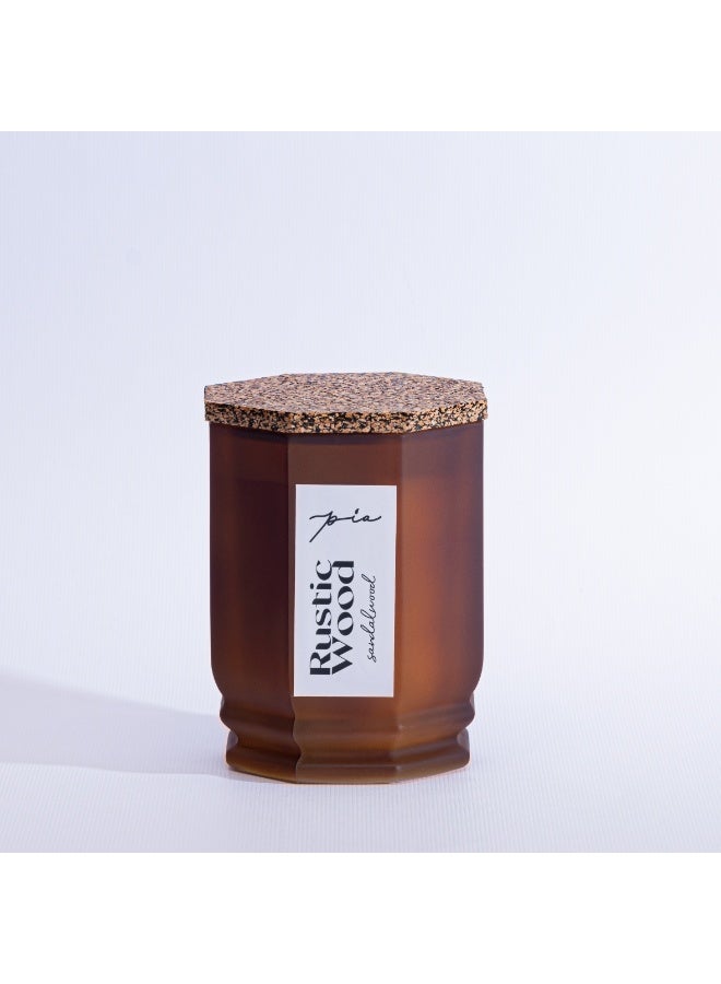 Pia Scents Candle Rustic Wood Classic | Soy Wax - Image 1