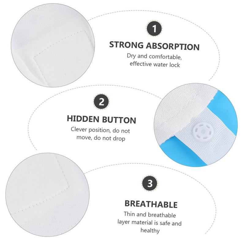 Soft Washable Cotton Menstrual Pads 3 Pack Breathable Reusable - Image 4