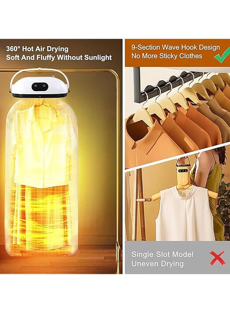 Macon Portable Clothes Dryer, Mini Dryer Machine for Light Clothes, Underwear, Baby Clothes, Quick and Easy to Use - Image 3