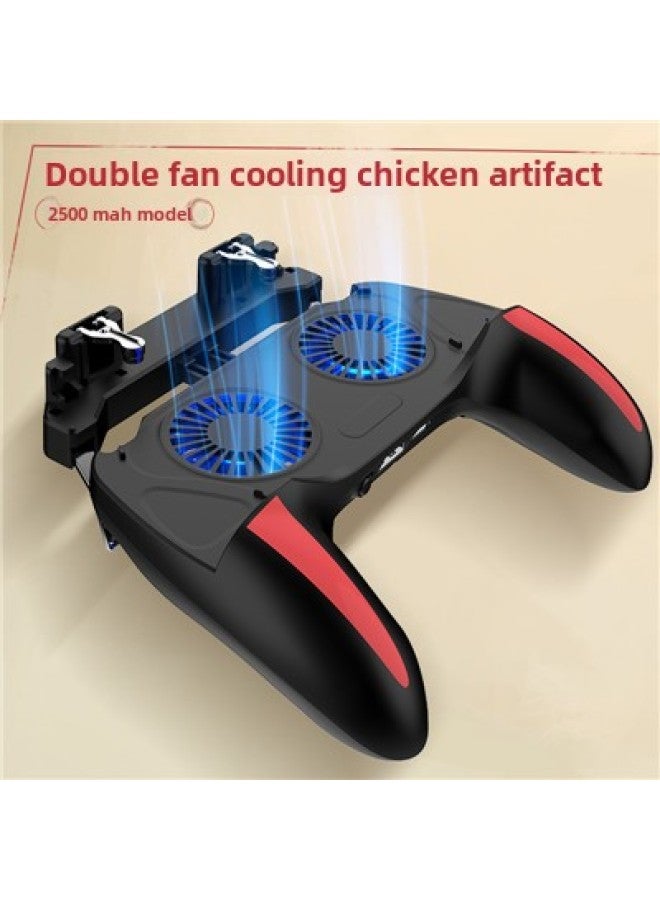 K21 Chicken Eating Artifact Four-finger AK Chicken Eating Linkage Game Handle Suitable For Game Quick Shooting Button-Product Color:H10 Standard 2500MA  - Image 1