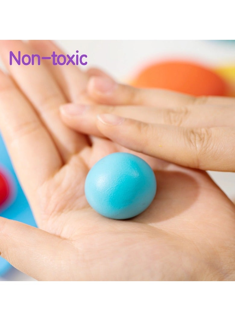 Deli مجموعة عجينة البلاستيسين المكونة من 12 قطعة متعددة الألوان - Image 4