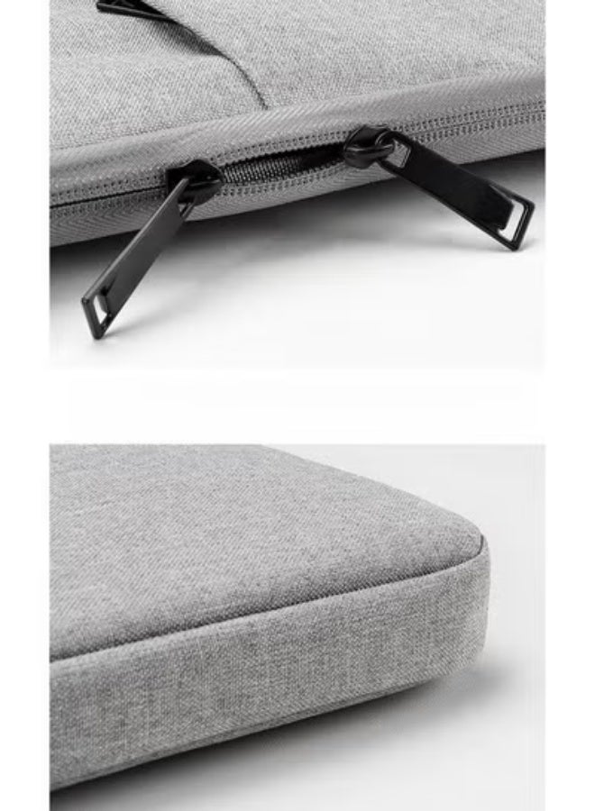Nadrab Protective Sleeve For 14.1-15.4 inch Universal Size (Fits New 16-inch Mac) Laptop, Light Gray - Image 4