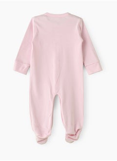 Tiny Hug Baby Girl Pink Bunny Coverall  - Image 2