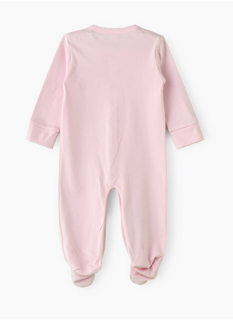 Tiny Hug Baby Girl Pink Bunny Coverall  - Image 2