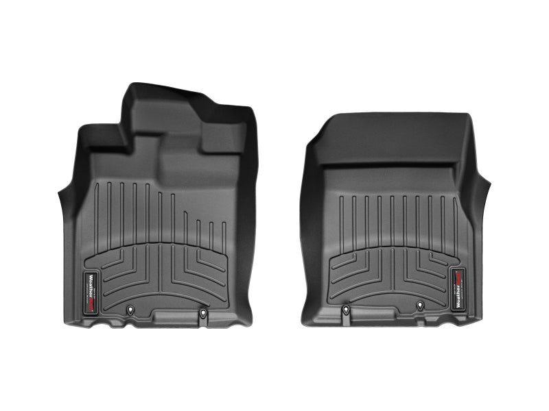 WeatherTech Custom Fit FloorLiners for Toyota FJ Cruiser - 1st Row (443111), Black - Image 1