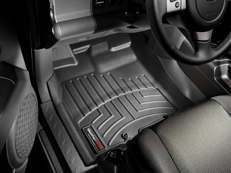 WeatherTech Custom Fit FloorLiners for Toyota FJ Cruiser - 1st Row (443111), Black - Image 2
