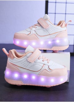 LITTLE ROCKZ LED Flash Light Fashion Shiny Sneaker Skate Heelys Shoes With Wheels And Lightning Sole  - Image 4