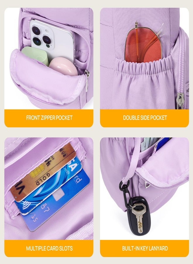 Telena Water Bottle Holder with Strap Crossbody Bags for Women for Walking, Hiking, Cycling, Purple, One Size - Image 4