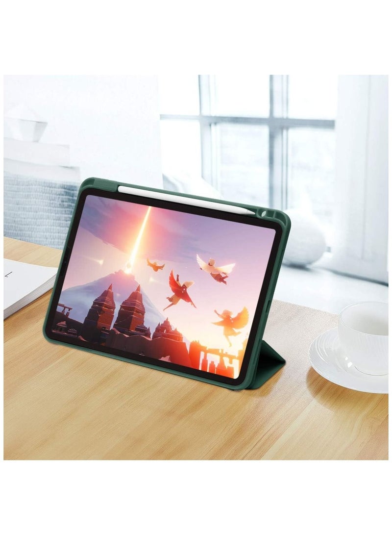 Case for iPad Pro 11 Inch 2021(3rd Gen)/2020(2nd Gen) with Pencil Holder [Support iPad 2nd Pencil Charging/Pair] Slim Trifold Stand, Smart Protective Case Cover