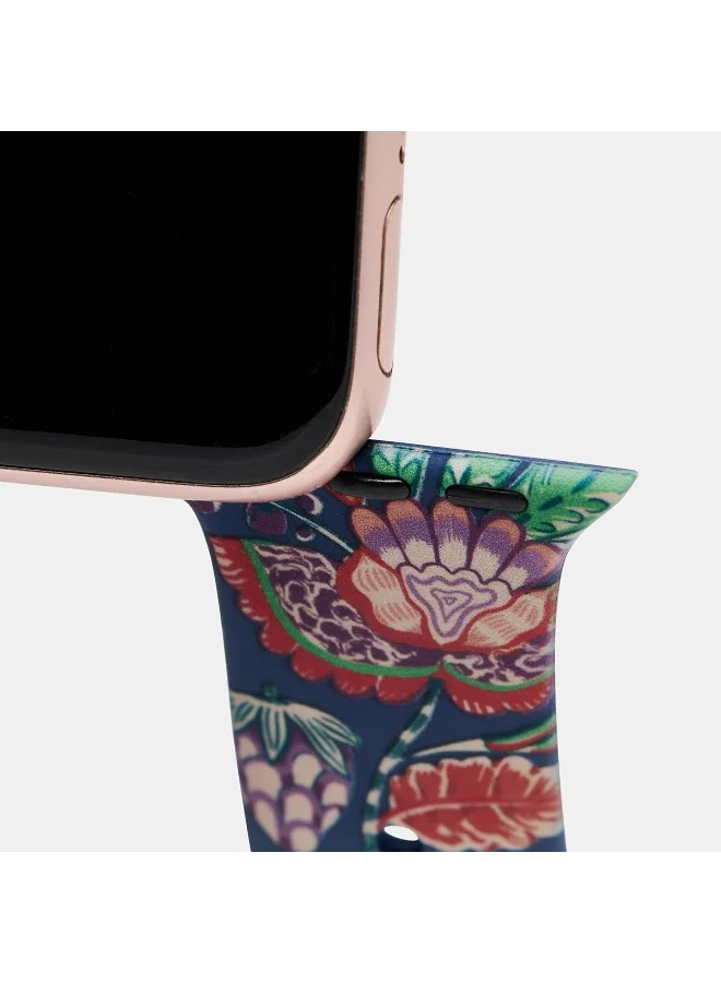 Chumbak Chumbak Batik Bloom Watchband Compatible with Apple Watches (38/40/41mm) | Watch Strap | Silicone Watch Printed Colourful Strap | PIN-AND-TUCK Closure