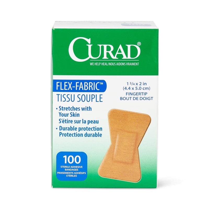 CURAD FlexFabric Adhesive Bandages for First Aid 2 x 175 Inches Fingertip 1200 Count - Image 3