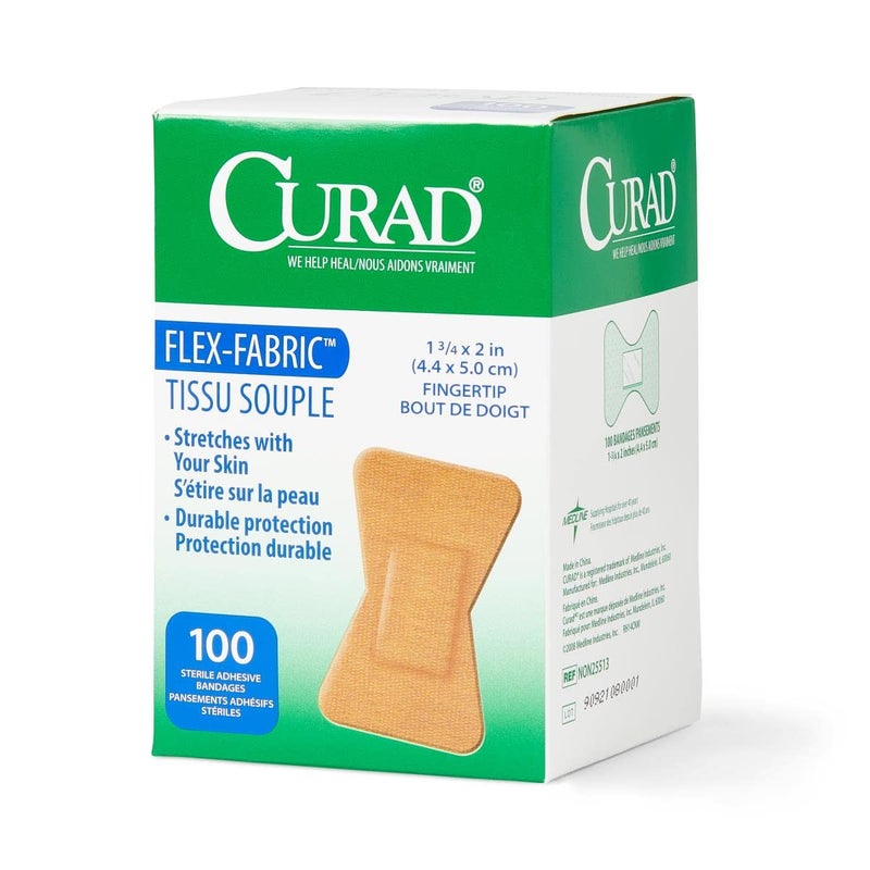 CURAD FlexFabric Adhesive Bandages for First Aid 2 x 175 Inches Fingertip 1200 Count - Image 5