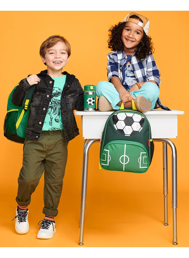 Skip Hop Spark Style SS Straw Bottle - Football