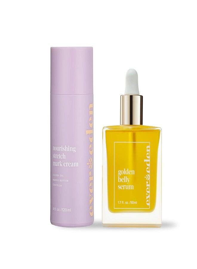 Evereden Belly Stretch Mark Oil & Stretch Mark Cream, Dermatologist-Tested - Image 1
