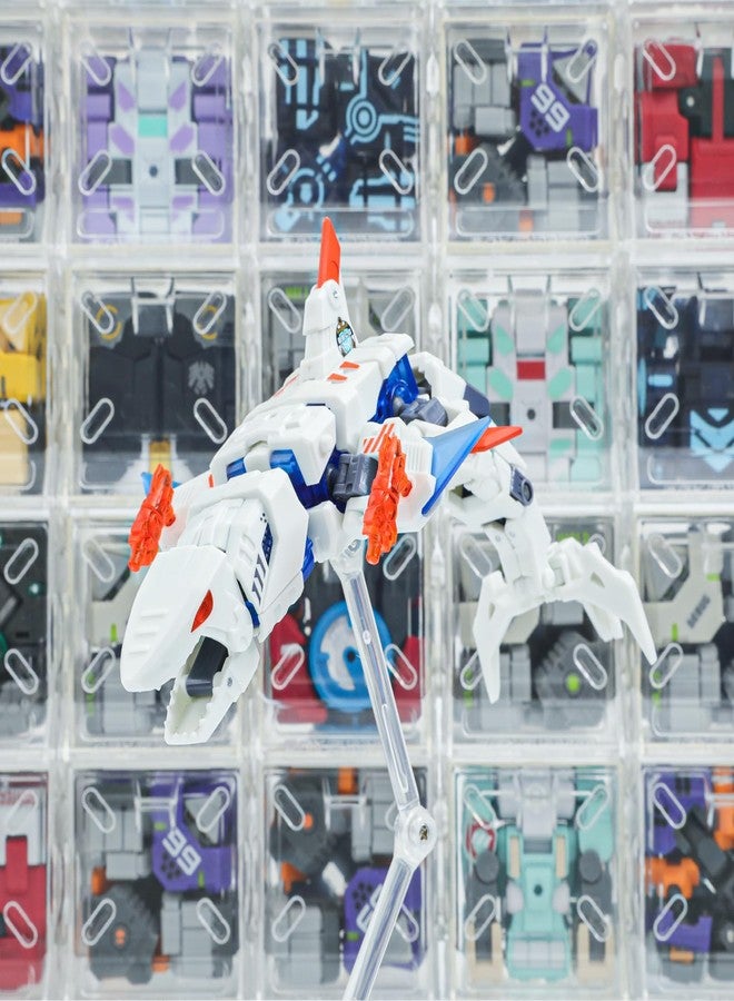 52TOYS BEASTBOX BB-17GW لعبة التحول العظيمة بيضاء، شخصية عمل، ألعاب تحويلية في شكل ميكا ومكعب، هدية مثالية لحفلات عيد الميلاد للمراهقين والبالغين، مستوحاة من القرش - Image 4