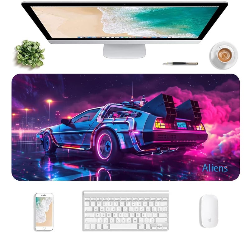 Aliens Extended Gaming Mouse Pad Desk Mat for Computer, Laptop, Keyboard, Smooth Cloth Surface, Nonslip Rubber Base, Compatible with Laser and Optical Mouse, Office, Home 580x280mm (EXT-56) - Image 2