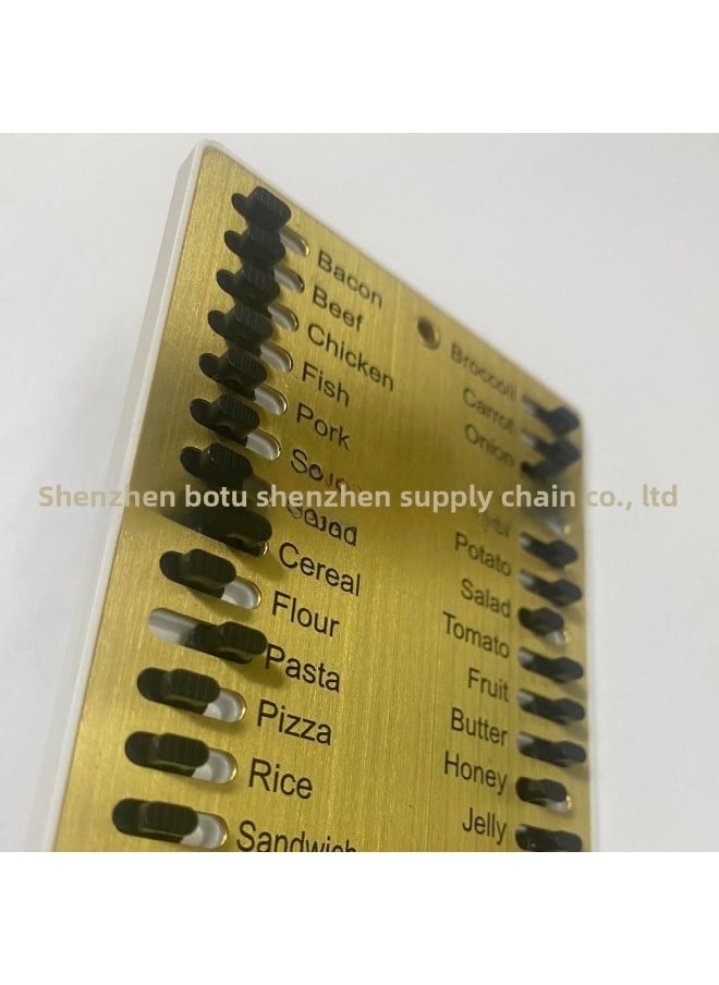 Metal Grocery List Shopping List Reusable Metal Durable Shopping Memory Board-Specifications:Basic Model