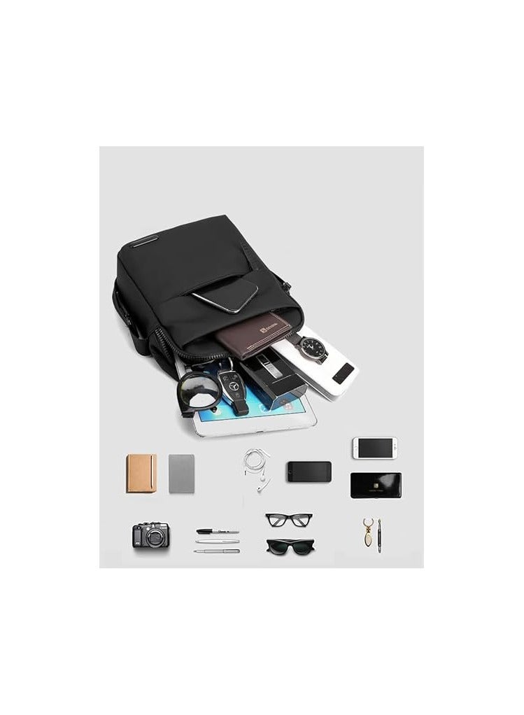 Waterproof Sling Bag Crossbody Backpack for Men Women Sling Backpack Hiking Daypack Multipurpose Cross Body Chest Bag for Business Travel Cycling  - Image 4