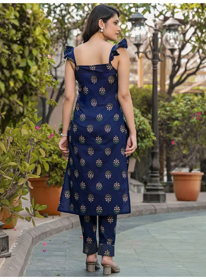 AKS Indigo Kurta Pant Set