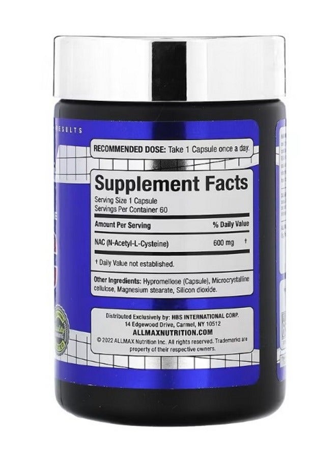 Allmax NAC 60 Veggie Caps - Image 2