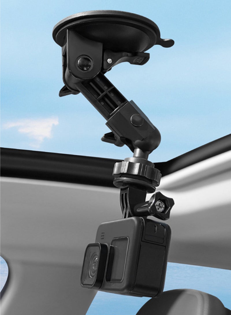 Suction Cup Mount for DJI Osmo Pocket 3 Accessories,Car Windshield Dashboard Holder with Expansion Adapter for DJI Osmo Pocket 3 Car Mount,GoPro Hero 12-7,Action Camera  Phone Holder - Image 4