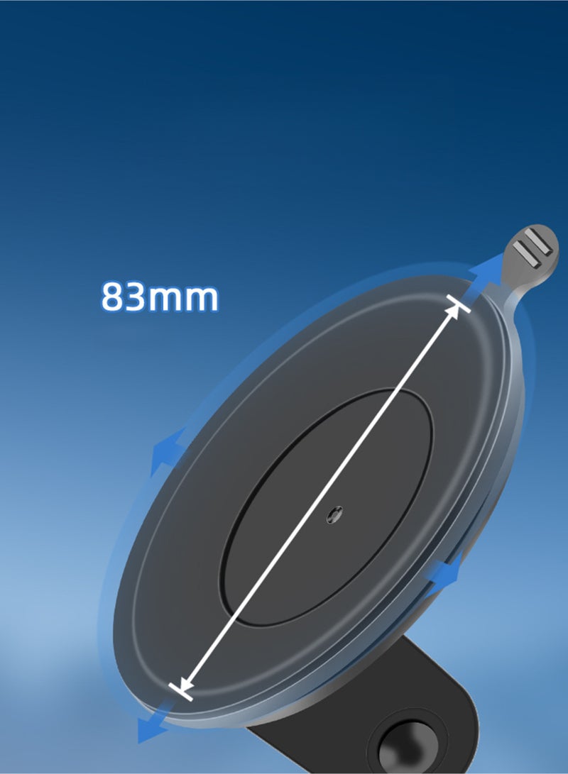 Suction Cup Mount for DJI Osmo Pocket 3 Accessories,Car Windshield Dashboard Holder with Expansion Adapter for DJI Osmo Pocket 3 Car Mount,GoPro Hero 12-7,Action Camera  Phone Holder - Image 2