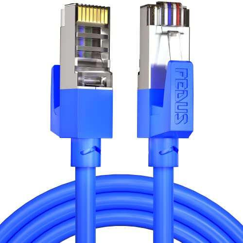 FEDUS 1000 MBPS 25 Meter High Speed RJ45 Cat5e Ethernet Patch Cable LAN Cable Internet Network Computer Cable Cord High Speed Gigabit Category 5 Wires for Modem, Router, Camera, LAN ADSL BLUE - Image 1