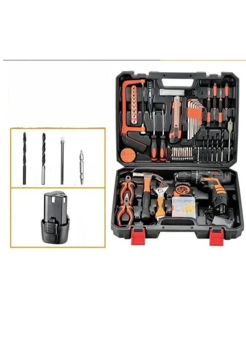 Denx - Cordless screwdriver set of 44 pieces with bag - Image 1