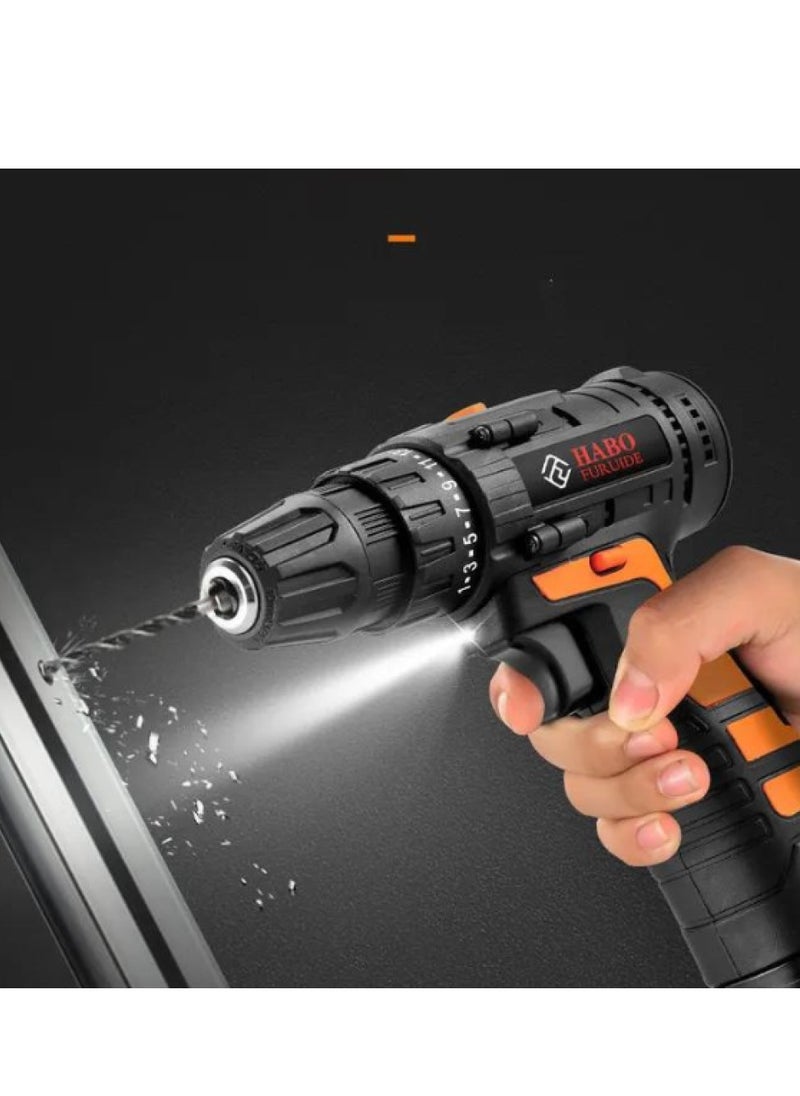 Denx - Cordless screwdriver set of 44 pieces with bag - Image 1