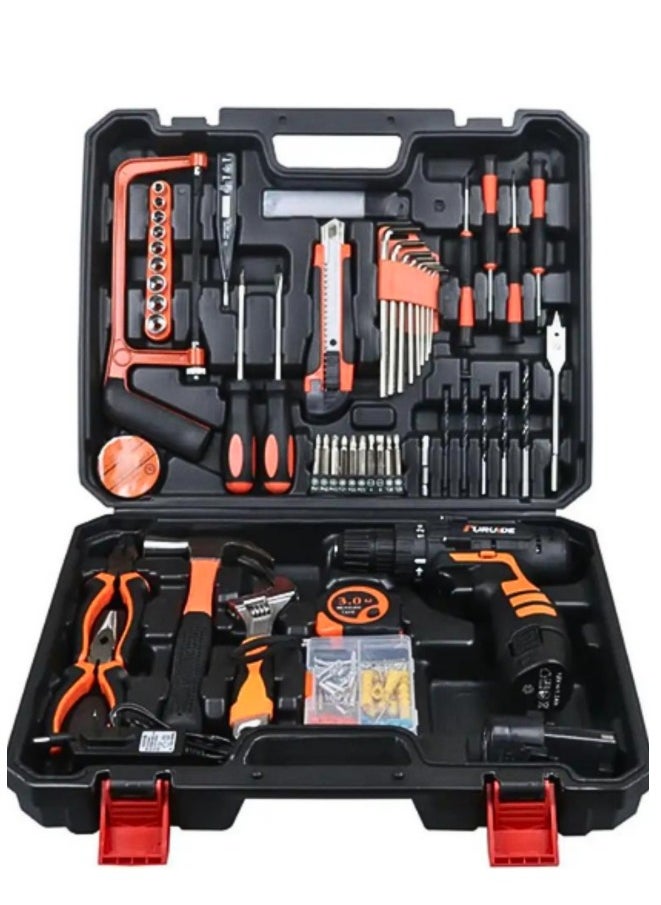 Denx - Cordless screwdriver set of 44 pieces with bag - Image 1