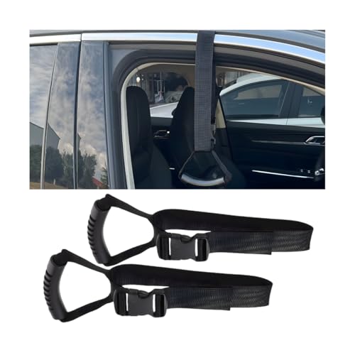 BESULEN 2PCS Car Grab Handle for Elderly Disabled Adjustable Auto Safety Handle Standing Aid Portable Vehicle Support Grab Bar Mobility Assist Device Universal for RV SUV Truck - Image 1